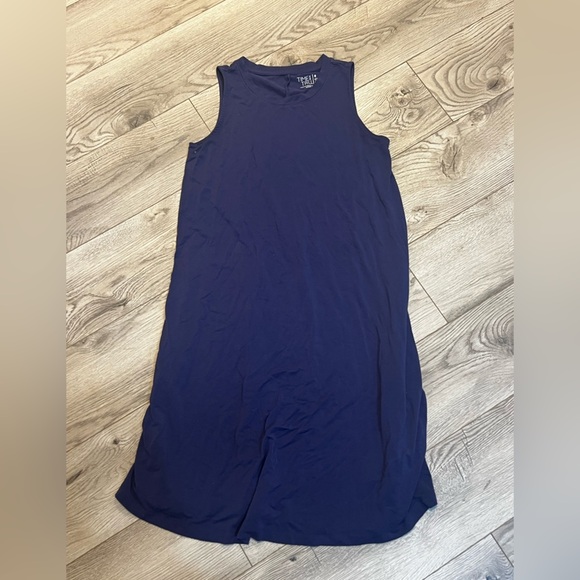 Time and true maternity Women's Navy Blue Sleeveless Dress - Picture 1 of 3
